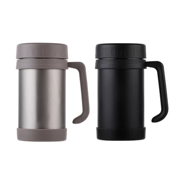 2pcs 500Ml/17Oz Thermo Mug Stainless Steel Vacuum Flasks with Handle Thermo Cup Office Thermoses - Black & Grey
2pcs 500Ml/17Oz Thermo Mug Stainless Steel Vacuum Flasks with Handle Thermo Cup Office Thermoses - Black & Grey