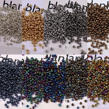 3mm 8/0 Plated Gold Gray Color Czech Seed Beads Glass Spacer Beads For Jewelry Making DIY Craft Garments Sewing Accessories
3mm 8/0 Plated Gold Gray Color Czech Seed Beads Glass Spacer Beads For Jewelry Making DIY Craft Garments Sewing Accessories