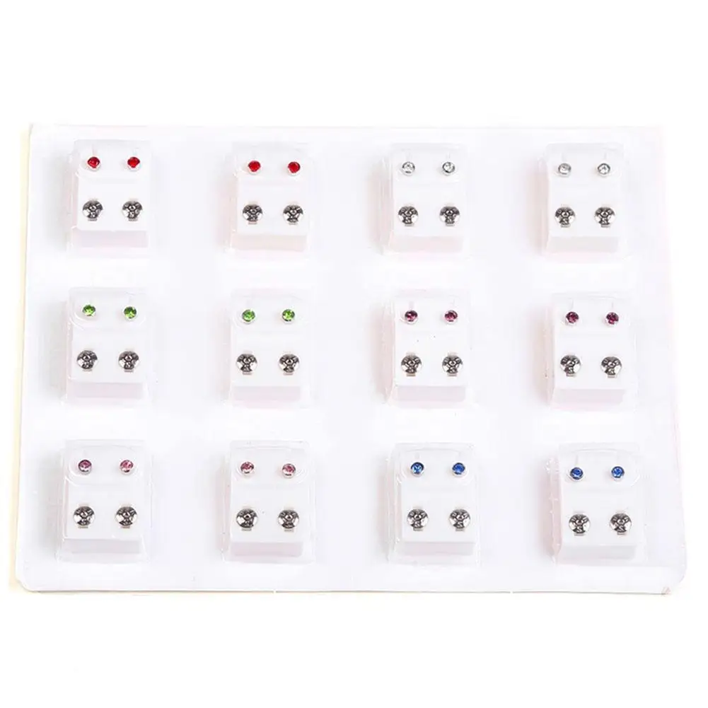12Pair Fashion Metal Ear Stud Earring for Piercing Machine Ear Piercing Tool Kit Jewelry Ear Stud Ring Punk Women Jewelry Bijoux
12Pair Fashion Metal Ear Stud Earring for Piercing Machine Ear Piercing Tool Kit Jewelry Ear Stud Ring Punk Women Jewelry Bijoux