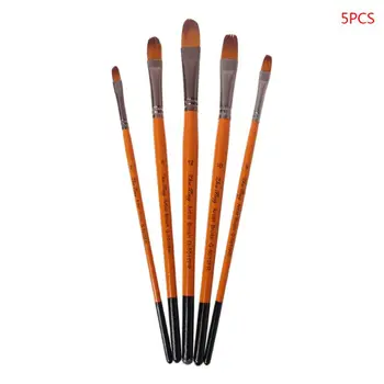 5pcs Filbert Paint Brushes Nylon Hair Watercolor Gouache Paintbrushes Art Tools
5pcs Filbert Paint Brushes Nylon Hair Watercolor Gouache Paintbrushes Art Tools