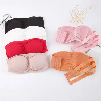 Women Seamless Strapless Bra Invisible Bra Underwear Lingerie Breathable Tube Top Fashion Chest Wrap Solid Color Crop Top
Women Seamless Strapless Bra Invisible Bra Underwear Lingerie Breathable Tube Top Fashion Chest Wrap Solid Color Crop Top