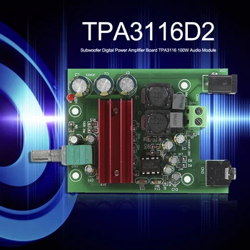 TPA3116D2 Subwoofer Digital Power Amplifier Panel TPA3116 Amplifier 100W Audio Module Mono Channel (Subwoofer Output)
TPA3116D2 Subwoofer Digital Power Amplifier Panel TPA3116 Amplifier 100W Audio Module Mono Channel (Subwoofer Output)