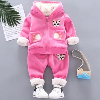 Thicken berber Fleece Girls Clothing Set Winter Coat Hooded Jacket Pants children Tiger warm Cotton Suit Toddler kids Outfit
Thicken berber Fleece Girls Clothing Set Winter Coat Hooded Jacket Pants children Tiger warm Cotton Suit Toddler kids Outfit