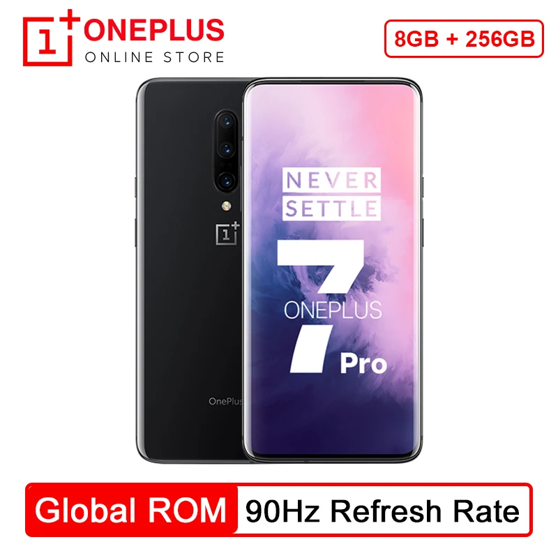 Оригинальный мобильный телефон Oneplus 7 Pro с глобальной прошивкой 8 ГБ 256 Snapdragon 855 6 67