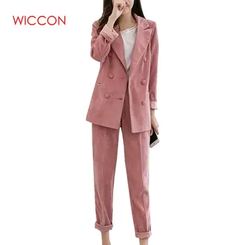 2020 Spring New Women's Corduroy Blazer Two Piece Sets Notched Collar Casual Jacket Loose Female Clothing
2020 Spring New Women's Corduroy Blazer Two Piece Sets Notched Collar Casual Jacket Loose Female Clothing