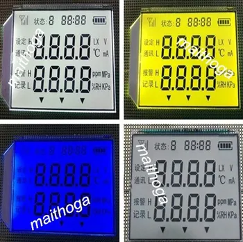 36P TN Positive 4-Digits Segment LCD Panel with Temperature Humidity Symbol Pressure White/Yellow Green/Blue Backlight 
36P TN Positive 4-Digits Segment LCD Panel with Temperature Humidity Symbol Pressure White/Yellow Green/Blue Backlight