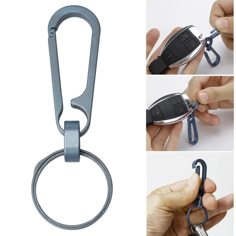 Titanium Alloy Key Ring Hung Buckle Outdoor EDC Tool Keychain Pocket Carabiner Buckle Keyring Holder Snap Hook Hanger Key Chain
Titanium Alloy Key Ring Hung Buckle Outdoor EDC Tool Keychain Pocket Carabiner Buckle Keyring Holder Snap Hook Hanger Key Chain