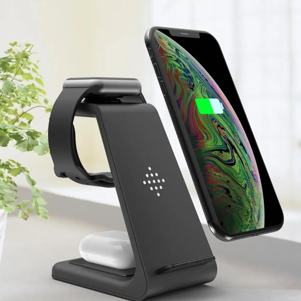 10W Fast Charge 3 In 1 Wireless Charger holder For iPhone 11/11 Pro/Xiao Mi,Support Mobile Phone Wireless Fast Charger
10W Fast Charge 3 In 1 Wireless Charger holder For iPhone 11/11 Pro/Xiao Mi,Support Mobile Phone Wireless Fast Charger