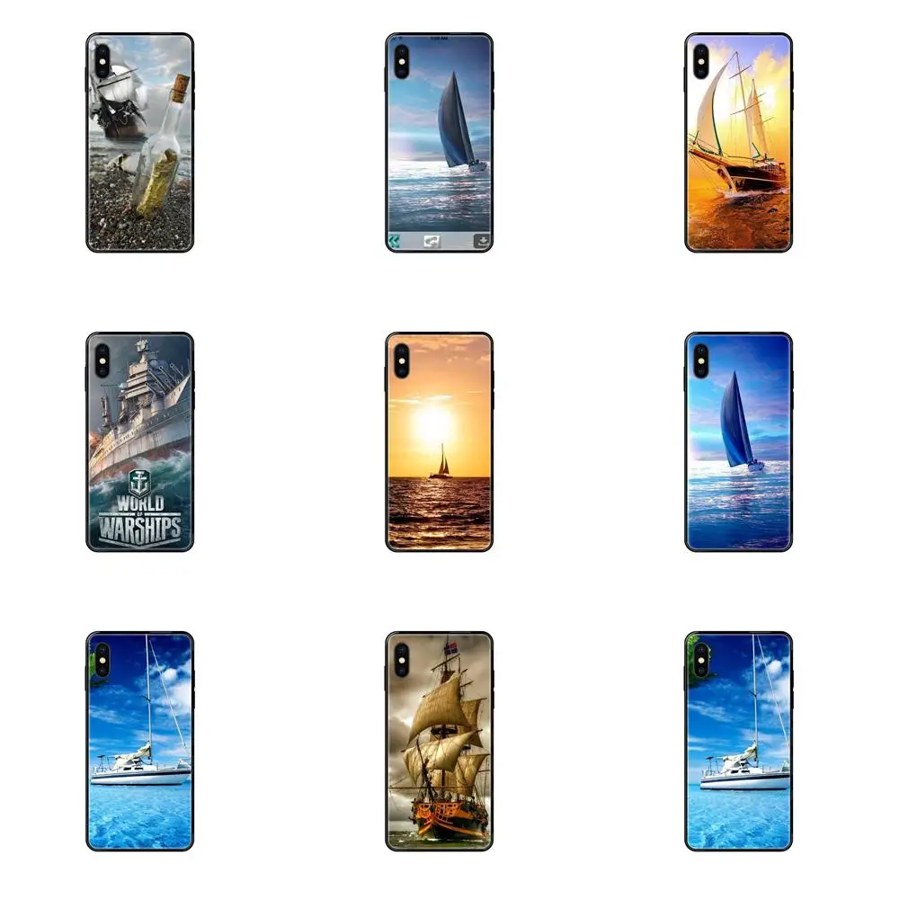 Для Galaxy Note 4 8 9 10 20 Plus Pro J6 J600 J7 J730 J8 J810 M30s M80s 2017 2018 ТПУ Роскошный корабль луна Океан