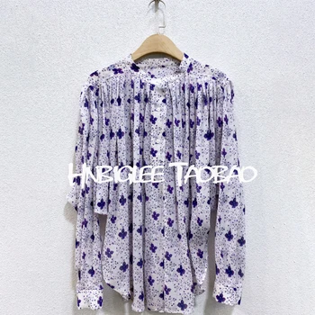 Spring vintage Women Folds Exquisite Shirt Floral O-Neck Long sleeve Straight Fashion Elegant Tops
Spring vintage Women Folds Exquisite Shirt Floral O-Neck Long sleeve Straight Fashion Elegant Tops