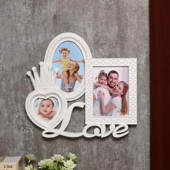 Photo frame plastic for 3 photos 7.5x7.5, 10x15 cm "Crown. Love" white 28x30.5x2.5 cm 4287432
Photo frame plastic for 3 photos 7.5x7.5, 10x15 cm "Crown. Love" white 28x30.5x2.5 cm 4287432