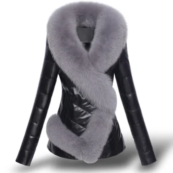 Women's fur female imitation fox fur collar short section Slim fur stitching jacket winter clothing
Women's fur female imitation fox fur collar short section Slim fur stitching jacket winter clothing
