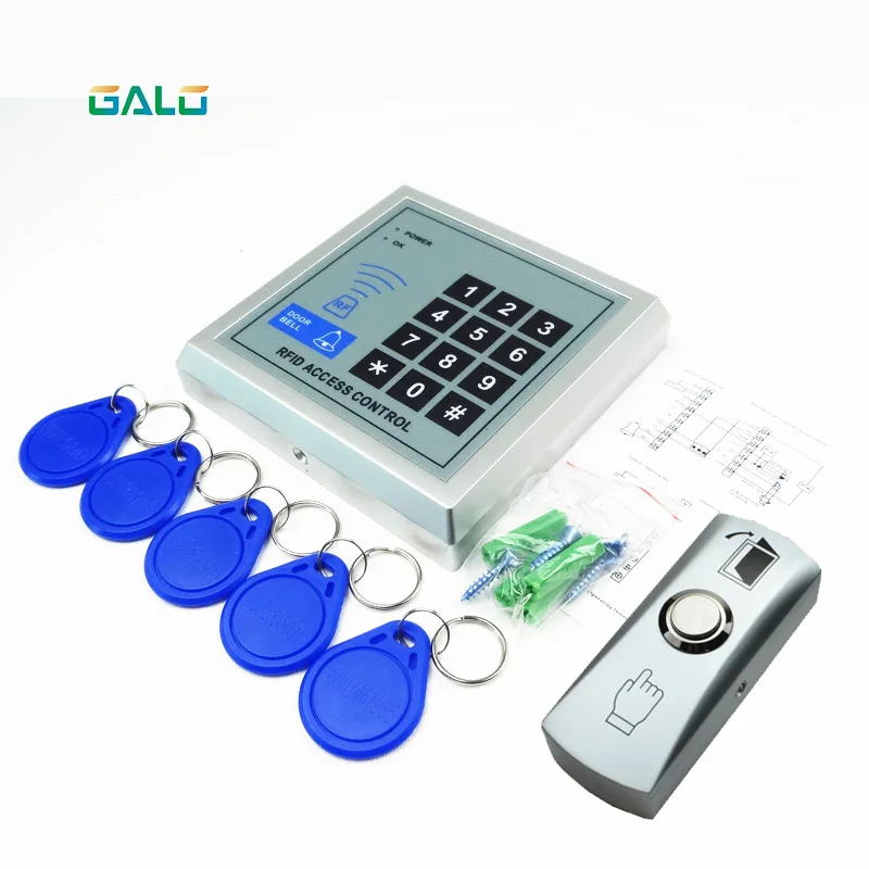 Access Control Security RFID Proximity Entry GATE Door Lock Access Control System 500 User +5 Keys+push button exit
Access Control Security RFID Proximity Entry GATE Door Lock Access Control System 500 User +5 Keys+push button exit