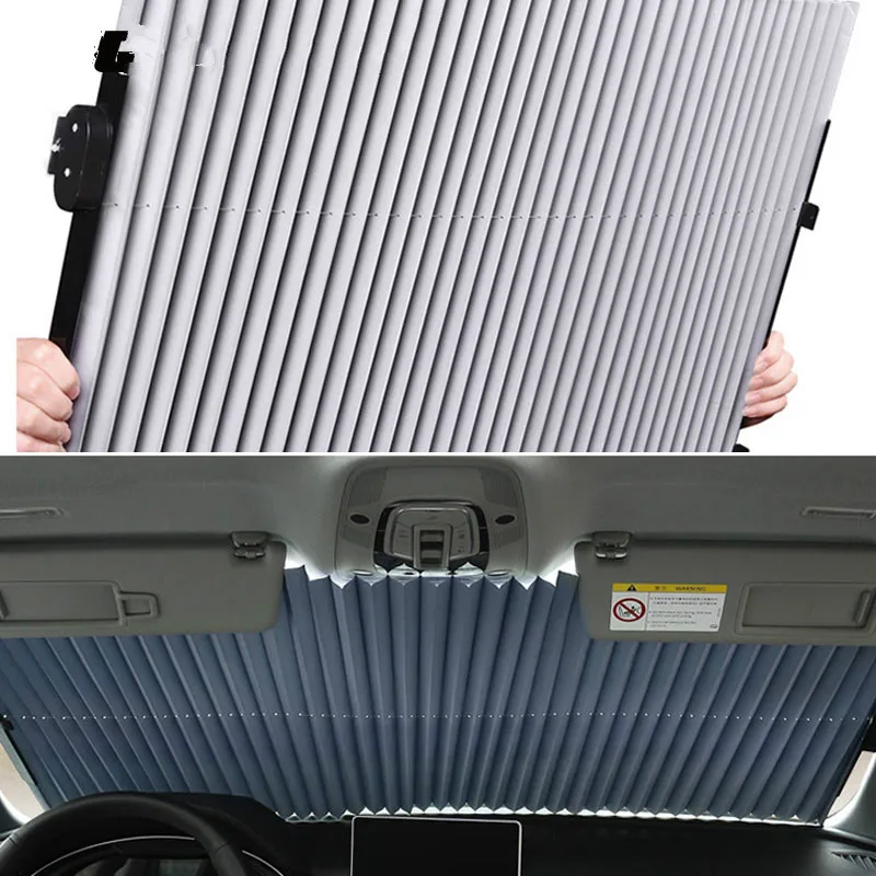 Car Windshield Curtain Retractable Set Folding Car Sunshade Cover Reflective Film Curtains Sun Protection Heat Insulation
Car Windshield Curtain Retractable Set Folding Car Sunshade Cover Reflective Film Curtains Sun Protection Heat Insulation