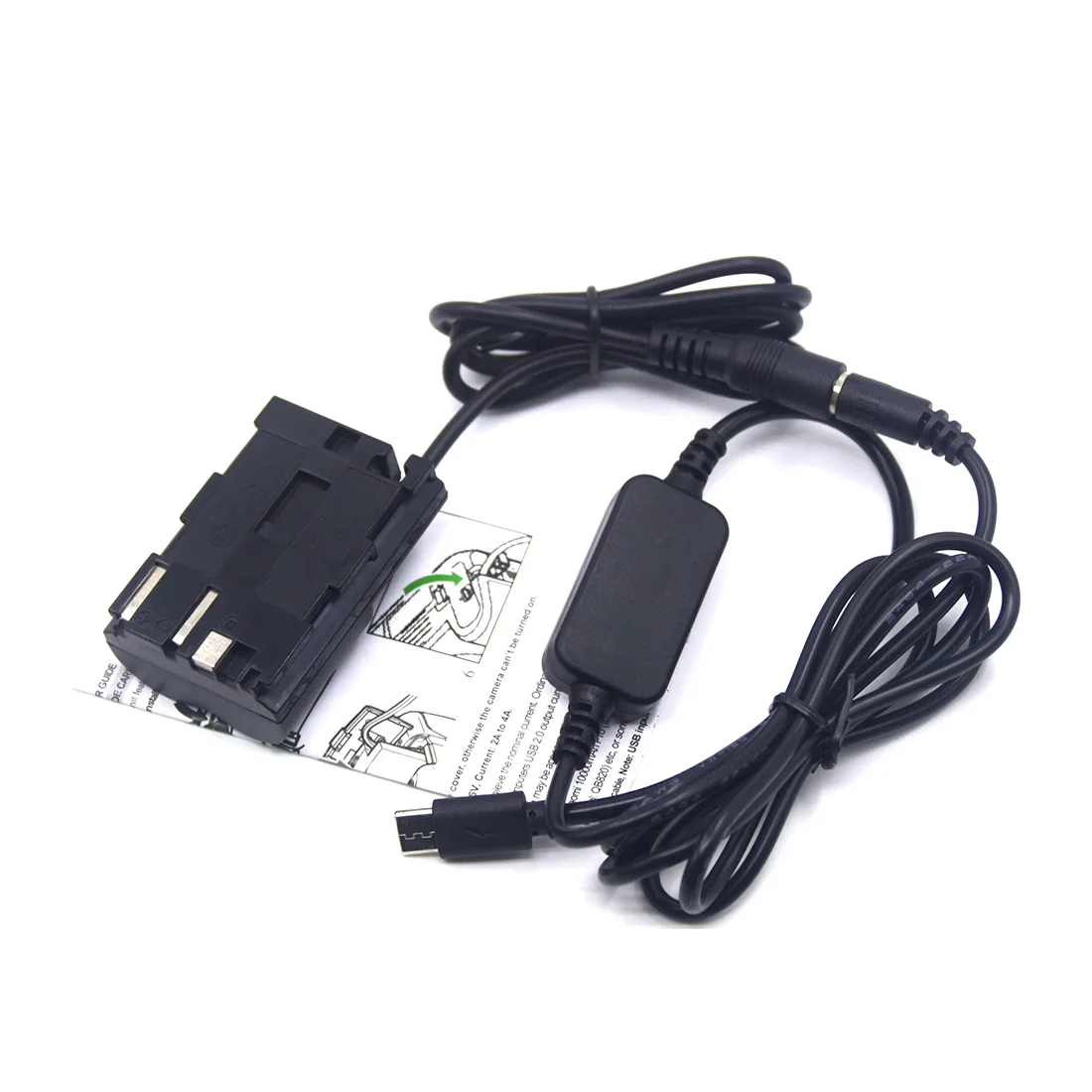 USB Type C USB-PD конвертер в DC Cable + DR-E2 DR-400 BG-E2/E2N BP-511 battery dc grip для Canon EOS 20D 30D 40D 5D 50D D30 D60 |