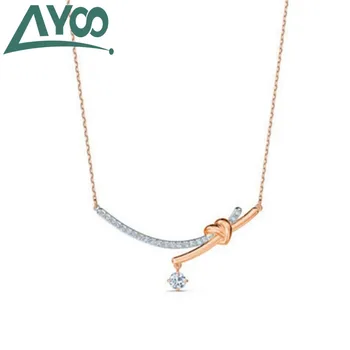 AYOO high quality sweet charm crystal element knotted rope love women's necklace, charm necklace gift for women
AYOO high quality sweet charm crystal element knotted rope love women's necklace, charm necklace gift for women
