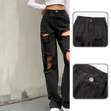 Skin-friendly Cool Button Closure High Waist Ripped Jeans Button Closure Women Jeans Irregular for Dating
Skin-friendly Cool Button Closure High Waist Ripped Jeans Button Closure Women Jeans Irregular for Dating