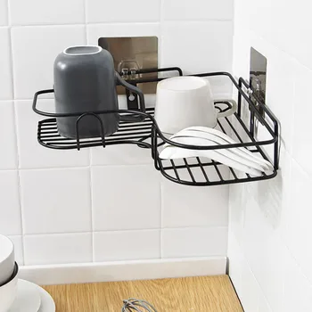 Home Bathroom Accessories Punch Free Corner Kitchen Shelf Bathroom Fixtures Wrought Iron Storage Rack Kitchen Tripod Wall Shelf
Home Bathroom Accessories Punch Free Corner Kitchen Shelf Bathroom Fixtures Wrought Iron Storage Rack Kitchen Tripod Wall Shelf