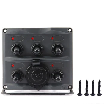 5 Channel Toggle Switch On/Off Panel LED Indicator Light Boat Car Bus Control Button Panel
5 Channel Toggle Switch On/Off Panel LED Indicator Light Boat Car Bus Control Button Panel