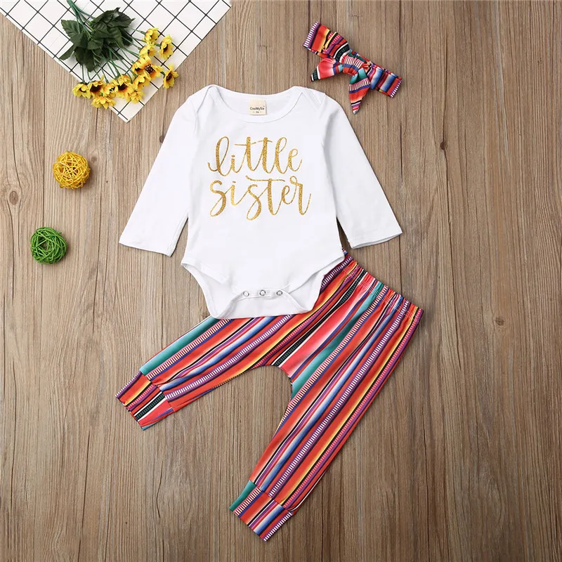 Pudcoco Autumn 3PCS Newborn kids Baby Girl Cotton Clothes Letter Print Long Sleeve Romper Jumpsuit+Pants Casual Outfits Sets
Pudcoco Autumn 3PCS Newborn kids Baby Girl Cotton Clothes Letter Print Long Sleeve Romper Jumpsuit+Pants Casual Outfits Sets