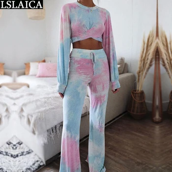 Women Sets clothes long sleeve tops&long pants Tie-dye print womens two piece sets 2020 casual fashion 2 piece set women summer
Women Sets clothes long sleeve tops&long pants Tie-dye print womens two piece sets 2020 casual fashion 2 piece set women summer
