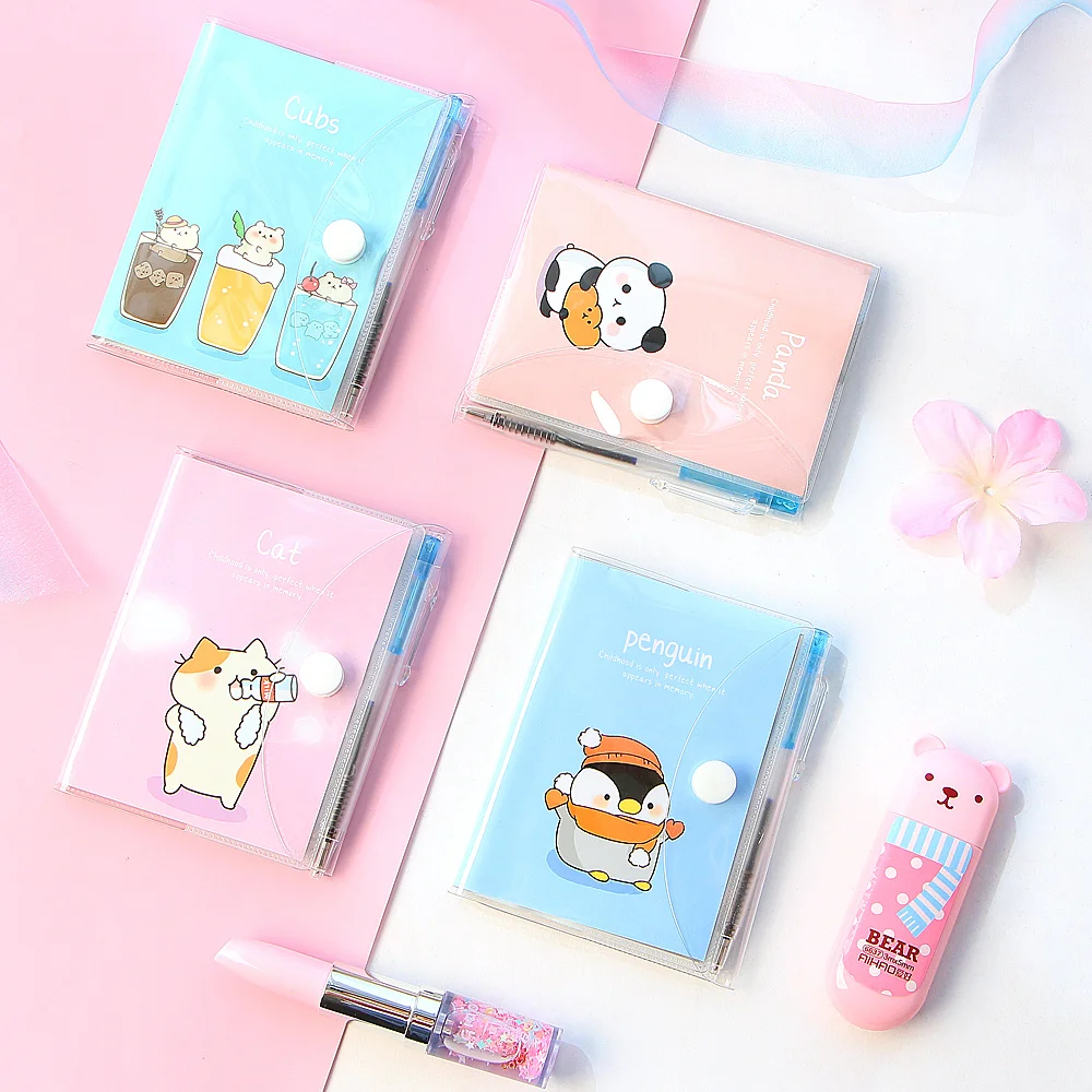 1Pcs Cartoon Cat Panda Bear Penguin Mini Notebook Ballpoint Pen Set Memo Notepads Pens Stationery Students Gift
1Pcs Cartoon Cat Panda Bear Penguin Mini Notebook Ballpoint Pen Set Memo Notepads Pens Stationery Students Gift