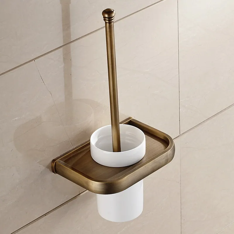 Antique Brass Square Wall Mounted Toilet Brush Holder For Bathroom Accessories Set Bath Products
Antique Brass Square Wall Mounted Toilet Brush Holder For Bathroom Accessories Set Bath Products