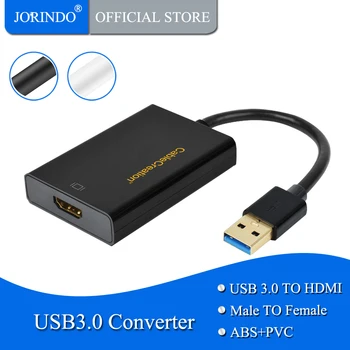 USB to HDMI Adapter (Display Link Chipset), JORINDO USB 3.0 External Video Card Most Compatible Resolution for USB to Display
USB to HDMI Adapter (Display Link Chipset), JORINDO USB 3.0 External Video Card Most Compatible Resolution for USB to Display
