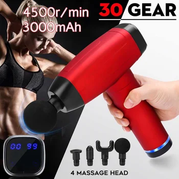 30 Gear Therapy Massage Guns with 4 Heads Muscle Massager LED Digital Pain Relax 3000mAh Battery Speed 4500r/min Massager
30 Gear Therapy Massage Guns with 4 Heads Muscle Massager LED Digital Pain Relax 3000mAh Battery Speed 4500r/min Massager