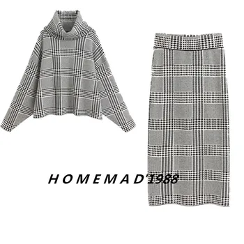 Set Female 2020 Spring And Autumn Retro Check High Collar Shirt High Waist Skirt Two-piece Temperament Was Thin Women's Clothes
Set Female 2020 Spring And Autumn Retro Check High Collar Shirt High Waist Skirt Two-piece Temperament Was Thin Women's Clothes