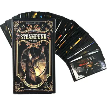 78PCS Tarot Cards The Steampunk Tarot Table Deck Board Game Card With Tablecloth For Playing Card Games Divination Fate
78PCS Tarot Cards The Steampunk Tarot Table Deck Board Game Card With Tablecloth For Playing Card Games Divination Fate
