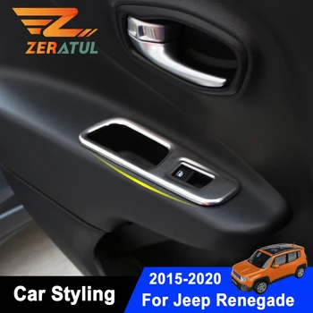 Zeratul For Jeep Renegade LHD 2015 - 2020 Car Door Window Switch Cover Lifter Button Trim Decoration Cover Ring Sticker
Zeratul For Jeep Renegade LHD 2015 - 2020 Car Door Window Switch Cover Lifter Button Trim Decoration Cover Ring Sticker