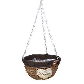 Natural Wicker Hanging Basket Flower Basket Pot Planter Rattan Vase Basket Home Garden Wall Hanging Container Rattan Vase Garden 
Natural Wicker Hanging Basket Flower Basket Pot Planter Rattan Vase Basket Home Garden Wall Hanging Container Rattan Vase Garden