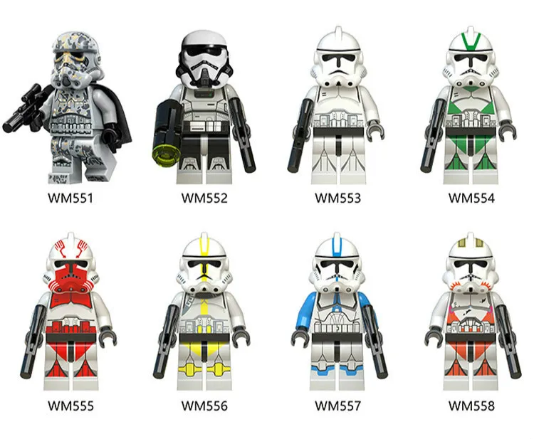Star Wars Construction Blocks Toys 8pcs New Wm6036 Star Wars Minion Stormwind Clone Soldier Quick Selling Popular Block
Star Wars Construction Blocks Toys 8pcs New Wm6036 Star Wars Minion Stormwind Clone Soldier Quick Selling Popular Block