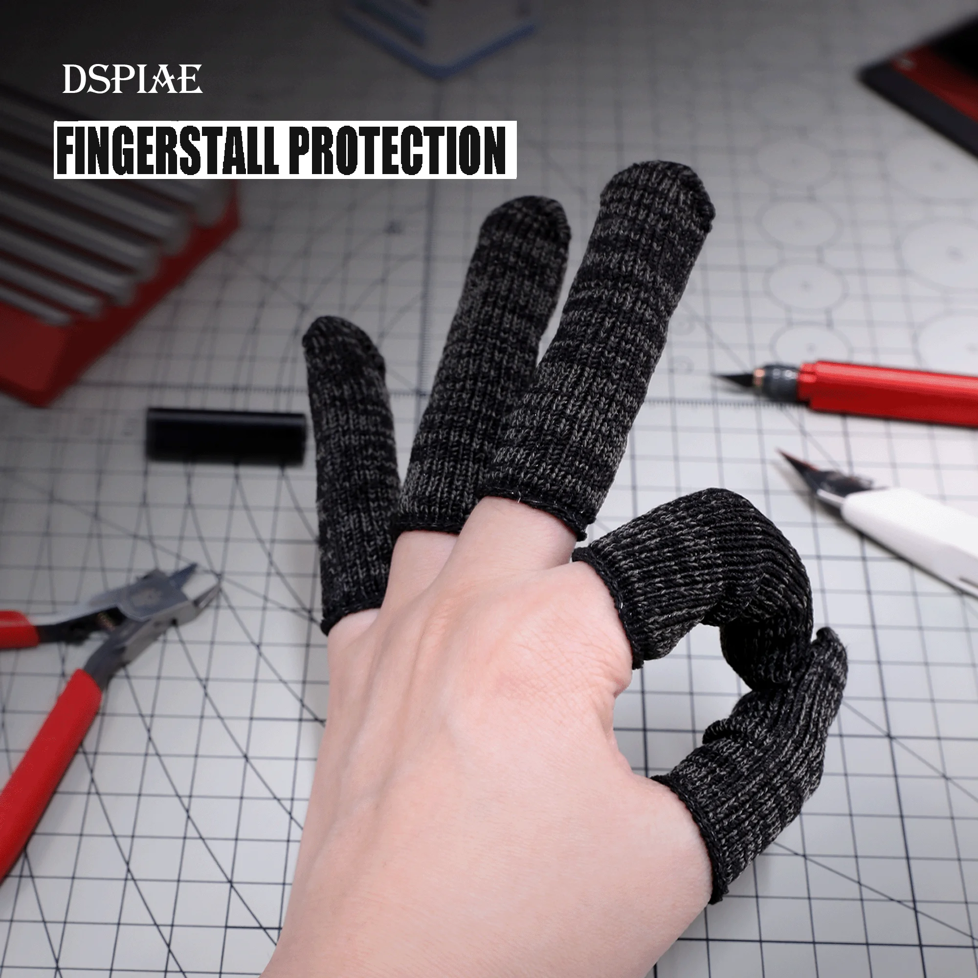 DSPIAE CF-01 FINGERSTALL PROTECTION Hppe Anti-cut Finger Cots(6pcs)Model Hobby Tools Accessory
DSPIAE CF-01 FINGERSTALL PROTECTION Hppe Anti-cut Finger Cots(6pcs)Model Hobby Tools Accessory