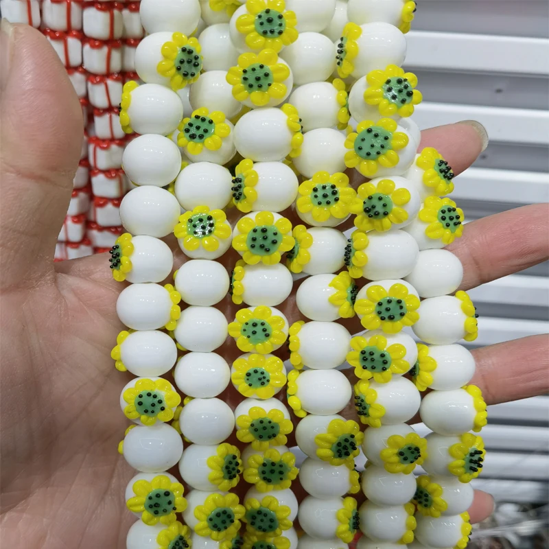 2pcs 13x12mm Handmade Sunflower Lampwork Beads Fashion DIY Loose Spacer Lampwork Bead For Jewelry Making Bracelet Necklace
2pcs 13x12mm Handmade Sunflower Lampwork Beads Fashion DIY Loose Spacer Lampwork Bead For Jewelry Making Bracelet Necklace