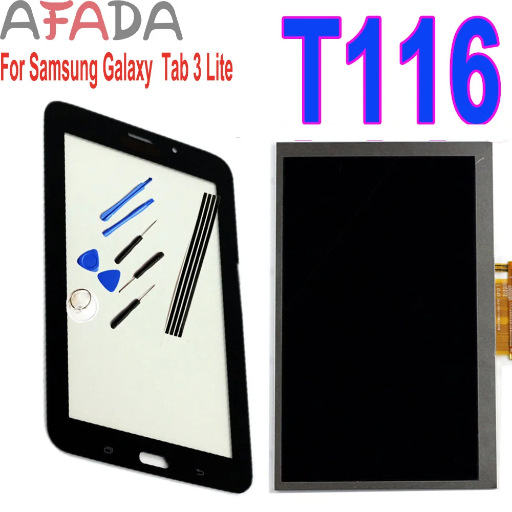 ЖК-дисплей 7 дюймов для Samsung GALAXY Tab 3 Lite SM-T116 T116, дисплей с Wi-Fi, сенсорный экран с дигитайзером, замена с бесплатными инструментами + лентой
ЖК-дисплей 7 дюймов для Samsung GALAXY Tab 3 Lite SM-T116 T116, дисплей с Wi-Fi, сенсорный экран с дигитайзером, замена с бесплатными инструментами + лентой