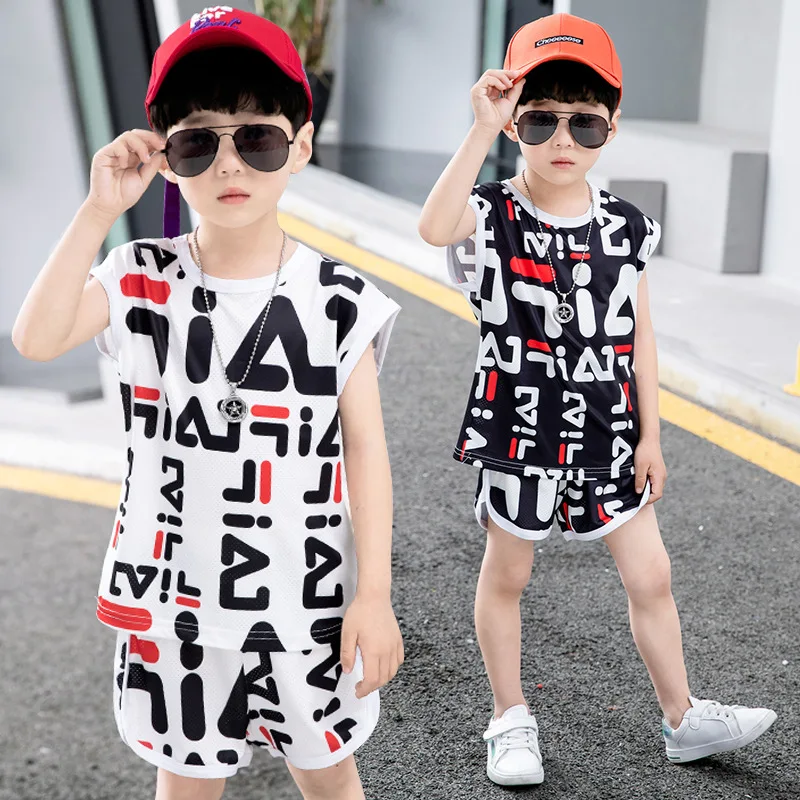 2019 New Style Summer BOY'S Children Sleeveless Full Printed Set Fashion And Personality Sports Comfortable Fashion-Style Shorts
2019 New Style Summer BOY'S Children Sleeveless Full Printed Set Fashion And Personality Sports Comfortable Fashion-Style Shorts