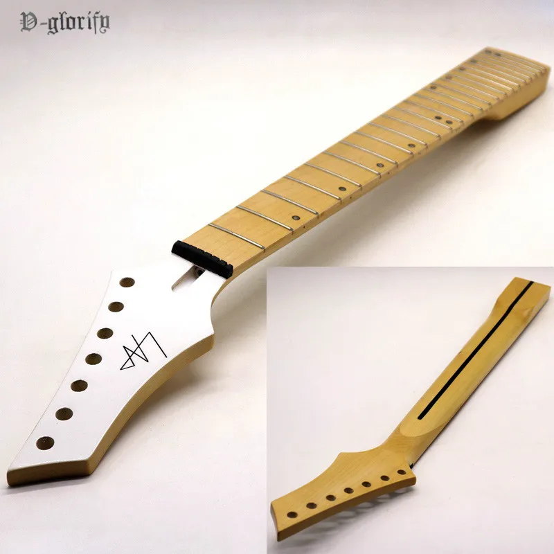 New 7 string Electric Guitar Neck Angular varnish maple Guitar neck assembly DIY 24 Fret Guitar accessories part
New 7 string Electric Guitar Neck Angular varnish maple Guitar neck assembly DIY 24 Fret Guitar accessories part