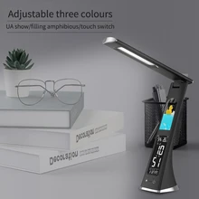 LED Desk Lamp With Calendar Temperature Alarm Clock 3 Modes lighting Eye Protected Reading Night Light Table Lamp for Bedroom
LED Desk Lamp With Calendar Temperature Alarm Clock 3 Modes lighting Eye Protected Reading Night Light Table Lamp for Bedroom