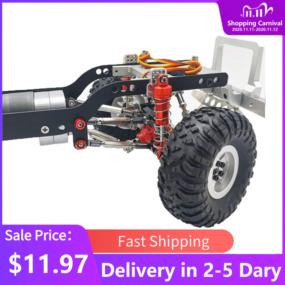 4Pcs Metal Shock Absorber with Extension Seat for WPL C14 C24 MN D90 HS 18301 Wltoys A959 K929 Rc Car Upgrades,Red
4Pcs Metal Shock Absorber with Extension Seat for WPL C14 C24 MN D90 HS 18301 Wltoys A959 K929 Rc Car Upgrades,Red