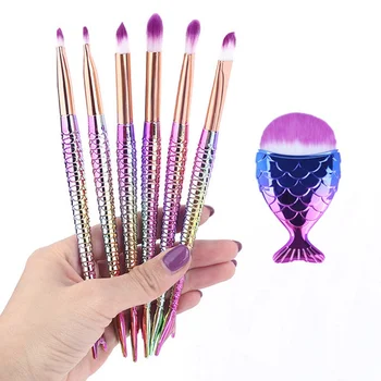 7/10pcs Kit Natural Makeup Brushes Tool Mermai Cosmetics Foundation Set Of Bronzer Eyeshadow Lip Artist Mermaid Highlighter Face
7/10pcs Kit Natural Makeup Brushes Tool Mermai Cosmetics Foundation Set Of Bronzer Eyeshadow Lip Artist Mermaid Highlighter Face