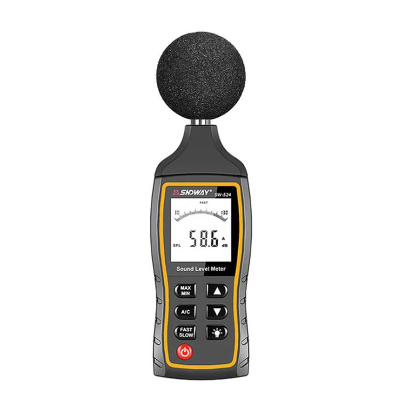 SNDWAY SW-523 Digital Sound Level Meter Portable Noise Meter 6mm Smart Sensor Handheld Decibel Meter Audio Detector
SNDWAY SW-523 Digital Sound Level Meter Portable Noise Meter 6mm Smart Sensor Handheld Decibel Meter Audio Detector