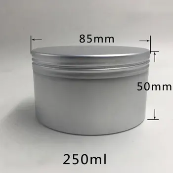 250ml Aluminum Cream Jar High Capacity Makeup Tool Lip Balm Pots Ointment Cream Round Tin Cans Cosmetic Tool 15pcs/lot
250ml Aluminum Cream Jar High Capacity Makeup Tool Lip Balm Pots Ointment Cream Round Tin Cans Cosmetic Tool 15pcs/lot