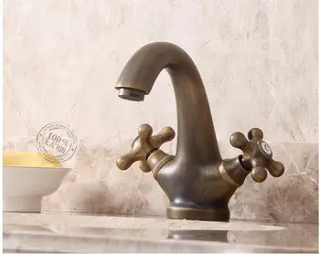 European style antique faucet, bronze table top basin faucet, double handle, single hole, all copper cold and hot water
European style antique faucet, bronze table top basin faucet, double handle, single hole, all copper cold and hot water