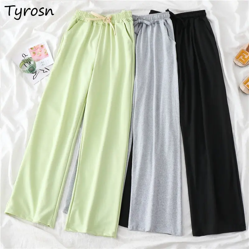 Solid Pants Women Loose Draped Trendy Sweet Elegant Lady Cozy Cotton Trousers Elastic High Waist All-match Korean Style Soft New
Solid Pants Women Loose Draped Trendy Sweet Elegant Lady Cozy Cotton Trousers Elastic High Waist All-match Korean Style Soft New