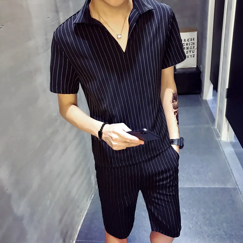 2018 Men Summer Crew Neck Slim Fit Casual Short Sleeve Sports Set Clothes Teenager Korean-style Trend Two-Piece Set
2018 Men Summer Crew Neck Slim Fit Casual Short Sleeve Sports Set Clothes Teenager Korean-style Trend Two-Piece Set