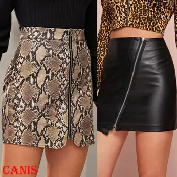 Women's Bodycon Zipper Fashion Casual High Waist Snakeskin Skirt Stretch Short Mini Pencil Skirts
Women's Bodycon Zipper Fashion Casual High Waist Snakeskin Skirt Stretch Short Mini Pencil Skirts