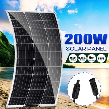 200W 18V Semi-flexible Solar Panel Monocrystalline Solar Cell DIY Module Cable Outdoor Connector Battery Charger Waterproof
200W 18V Semi-flexible Solar Panel Monocrystalline Solar Cell DIY Module Cable Outdoor Connector Battery Charger Waterproof
