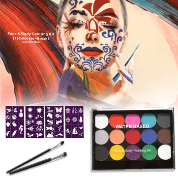 Face Body Art Painting Body Painting Drama Clown Halloween Makeup Face Halloween Party 15 Colors 
Face Body Art Painting Body Painting Drama Clown Halloween Makeup Face Halloween Party 15 Colors